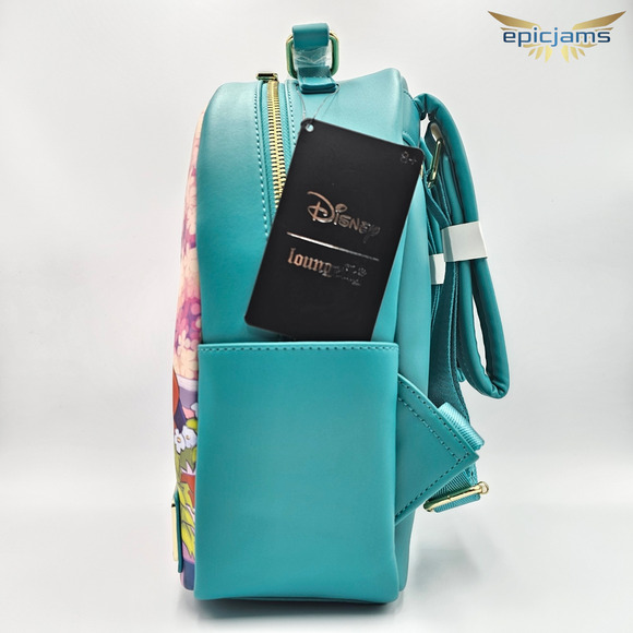 Loungefly Disney A Goofy Movie Roxanne & Max Kiss Mini Backpack Bag & Wallet Set - Picture 6 of 14